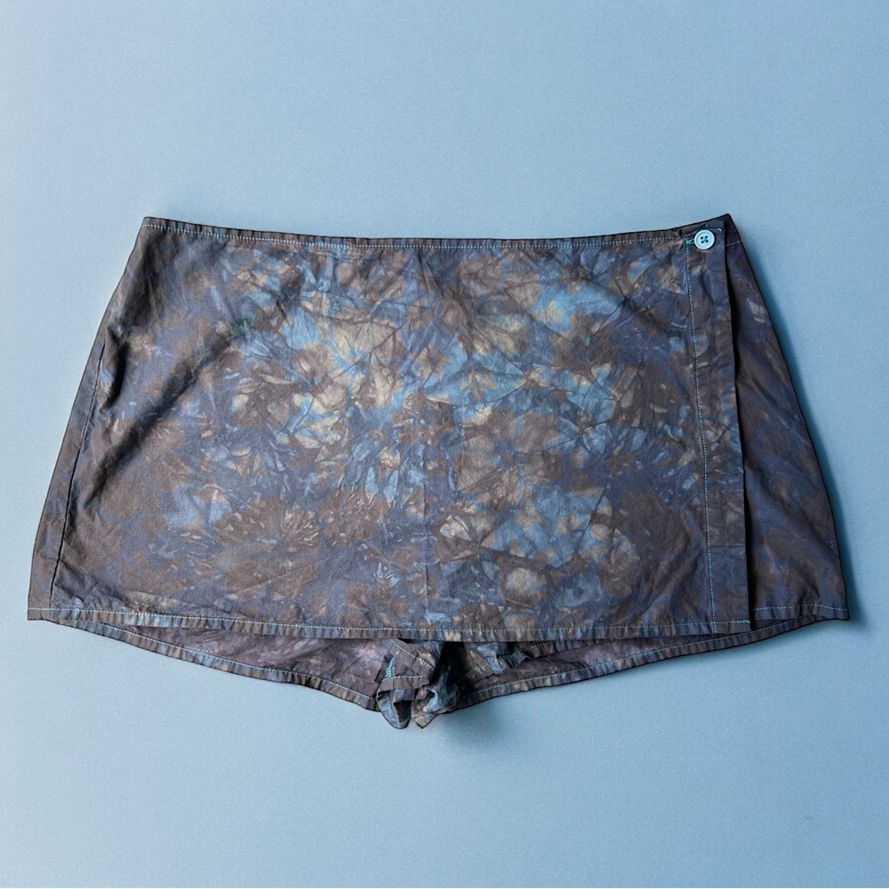 ASOS mini skort, 100% cotton, hand dyed by me